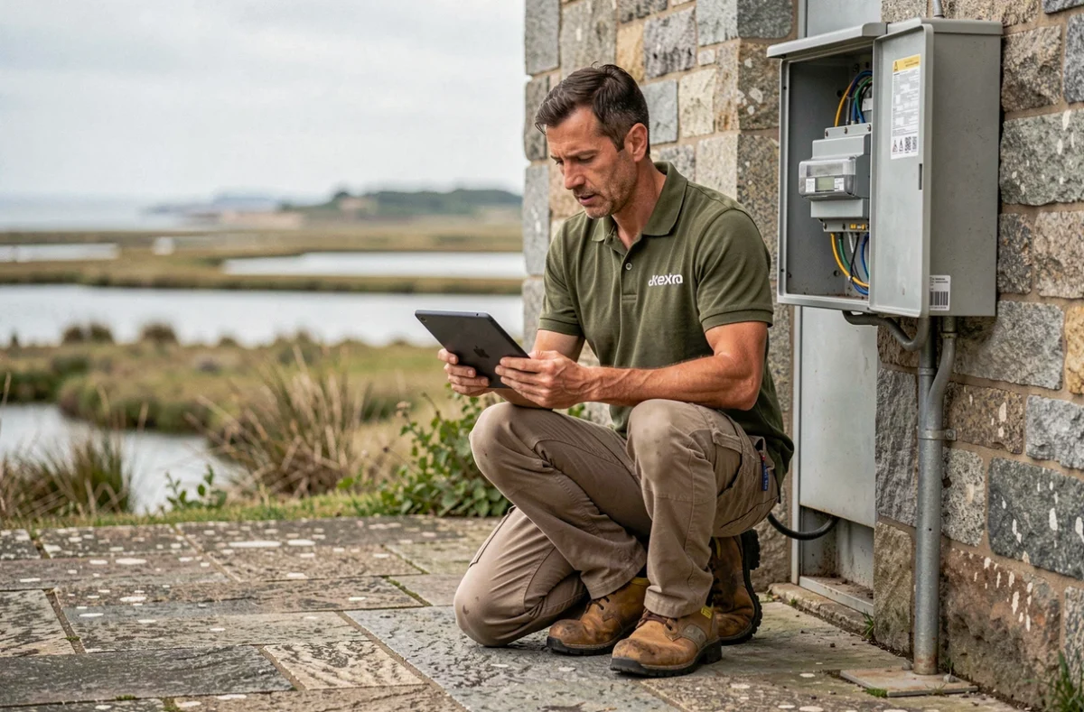Technicien de Guérande Multi-Services en urgence électrique sur la Presqu'île guérandaise