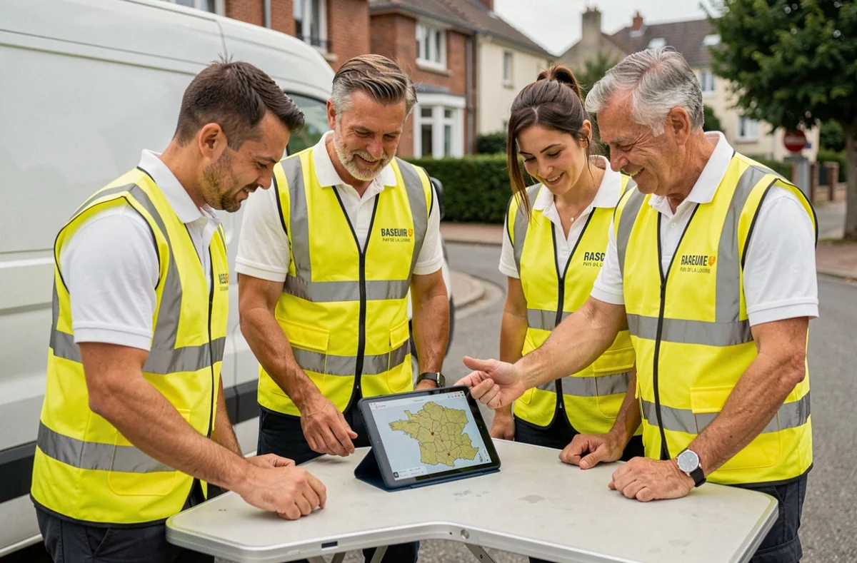 Équipe des Bons Artisans, réseau d'électriciens couvrant les Pays de la Loire